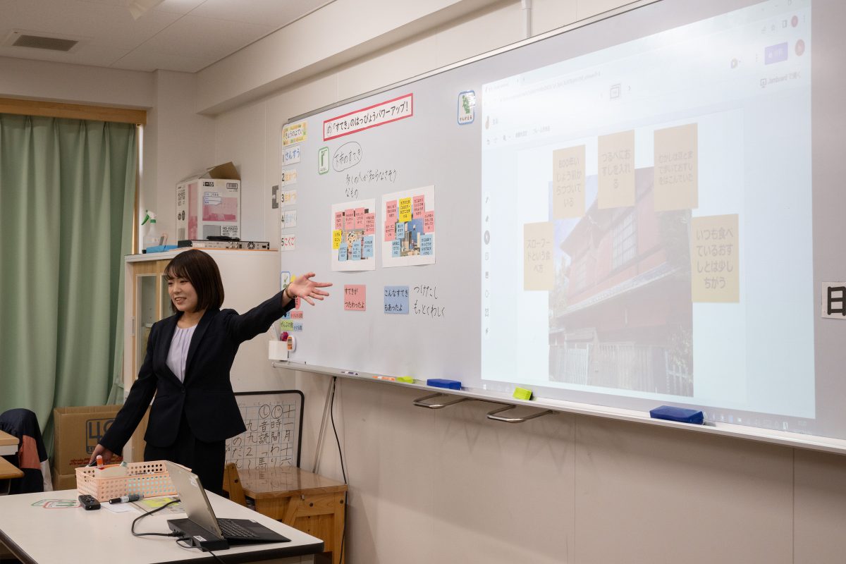 電子黒板に映した内容が印刷できる_下市あきつ学園