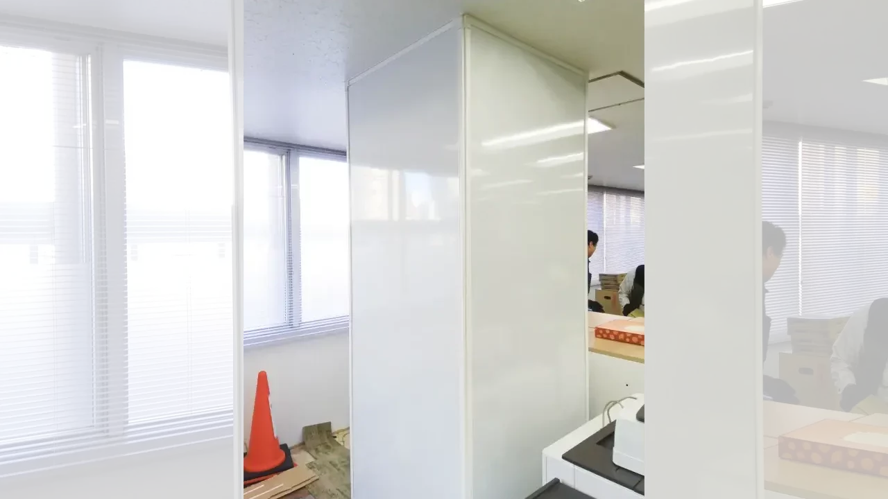 壁面ホワイトボード施工事例_某企業オフィス