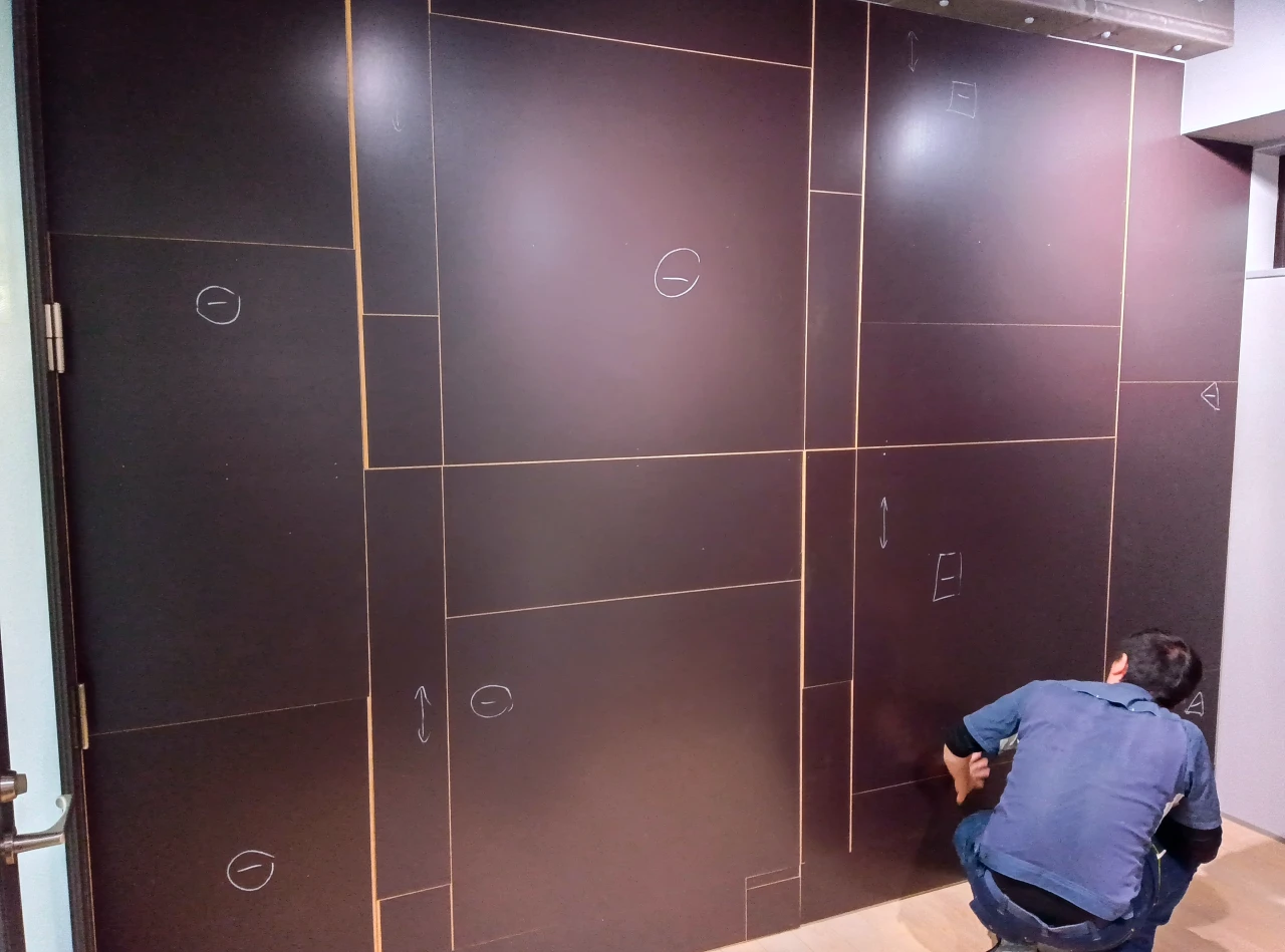 壁面ホワイトボード施工事例08