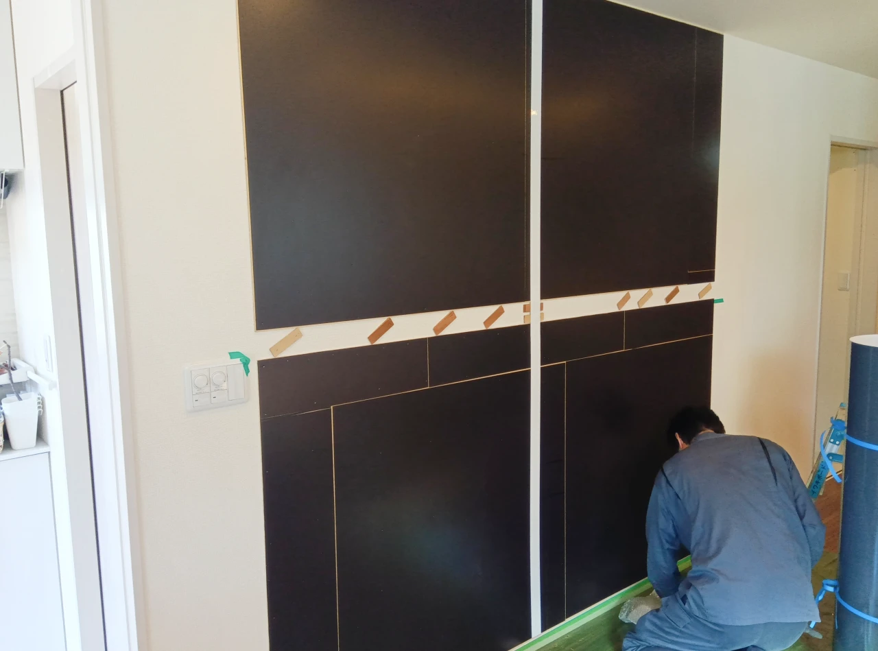 壁面ホワイトボード施工事例09