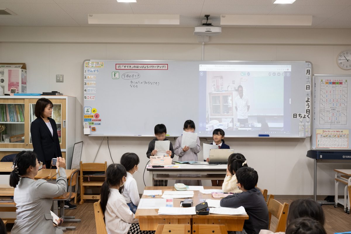 アクティブラーニングで電子黒板を活用_下市あきつ学園