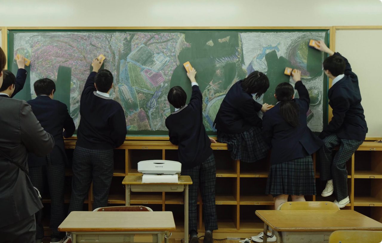 東温高校デジタル黒板アート