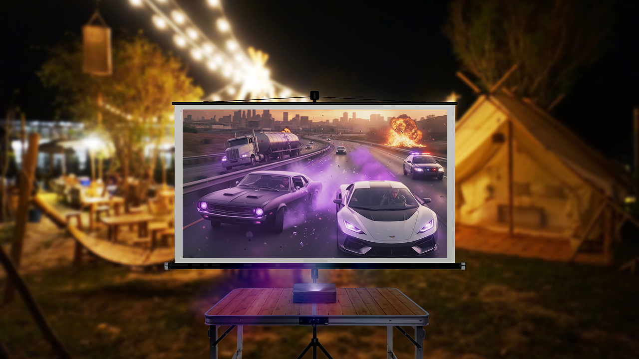 【プレスリリース】25cmで100インチ投影。超短焦点型ポータブル プロジェクター「Photon Go」日本初上陸